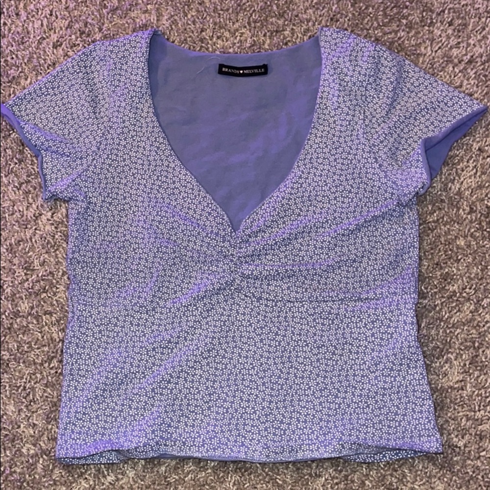 Brandy Melville Flower Crop Top